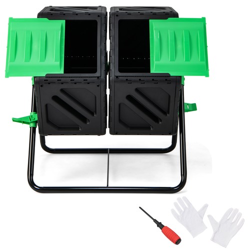 Dual chamber compost tumbler - chamber,