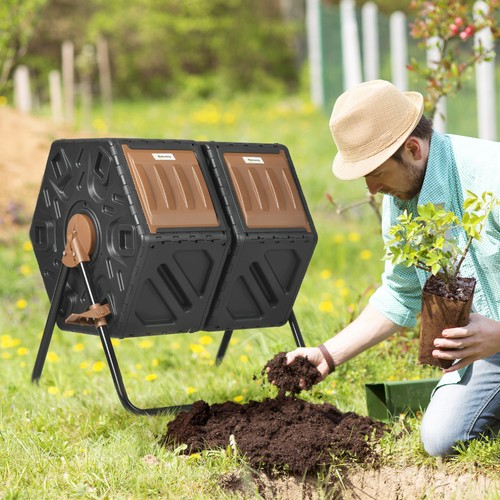 Outsunny gallon composter - gallon,